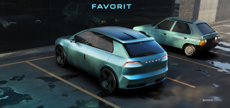 Дизайнери Skoda переосмислили модель Favorit кінця 1980-х у сучасному стилі