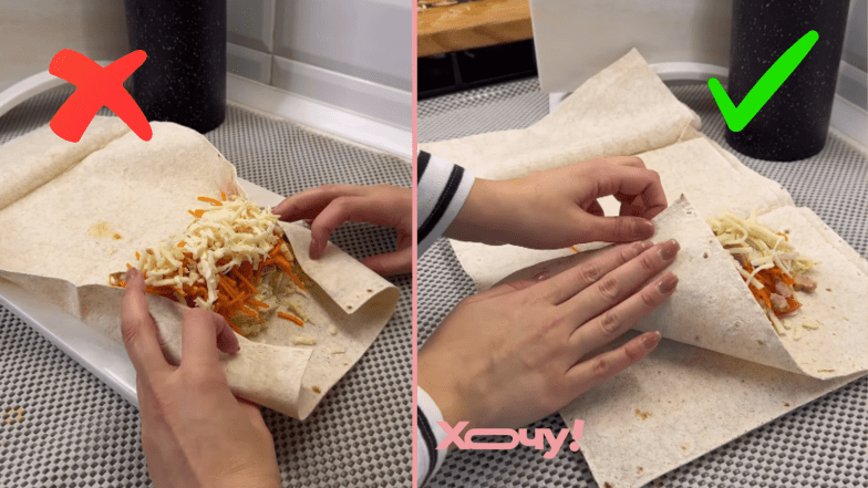 Этот лайфхак вас спасет: как на самом деле крутить шаурму, чтобы лаваш оставался целым (ВИДЕО)