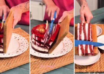 Идеально и очень просто: как равномерно нарезать круглый торт на кусочки