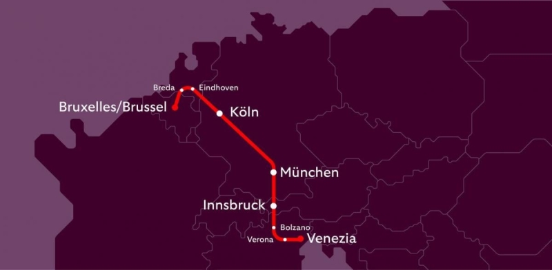 Між Брюсселем і Венецією запускають прямий поїзд &ndash; перший рейс уже сьогодні