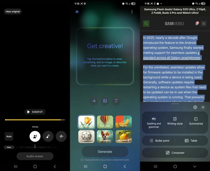 Складані смартфони Samsung Galaxy Fold 6 та Flip 6 отримують оновлення One UI 7 Beta 3