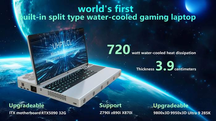 Ноутбук з десктопною NVIDIA RTX 5090 підтримує звичайні компоненти ПК і важить 5 кг