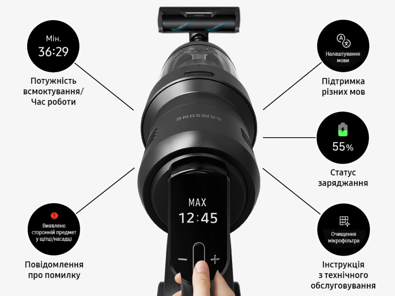 Потужність, помножена на штучний інтелект: огляд найтехнологічнішого бездротового пилососа Bespoke AI Jet Ultra