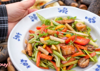 Это сочетание станет вашим любимым: роскошный весенний салатик, который стоит приготовить (ВИДЕО)