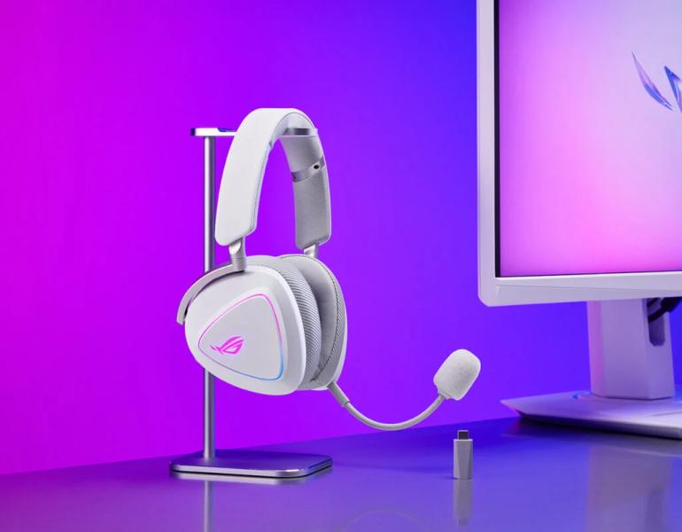 Asus випустила гарнітуру ROG Delta 2 у білому кольорі Moonlight White з автономністю до 110 годин