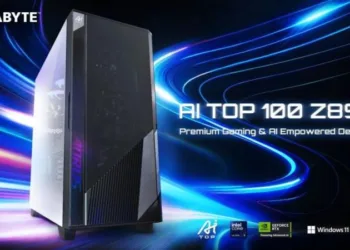 GIGABYTE презентує ПК AI TOP 100 Z890 з процесором Intel Ultra 9 і графікою RTX 5090 для максимальних навантажень