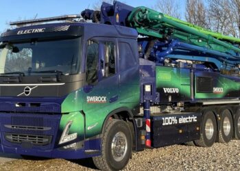 Volvo та Putzmeister представили на 100% електричний автобетононасос
