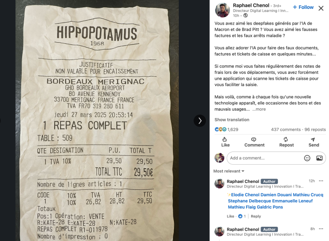 Новий генератор зображень ChatGPT створює неймовірно реалістичні підроблені чеки