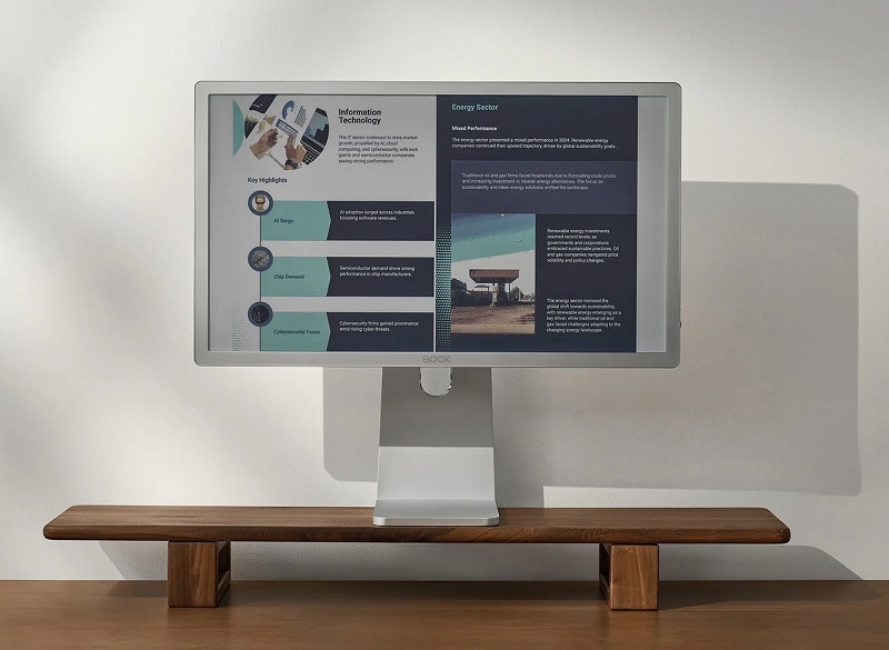 Boox представила Mira Pro Color - перший монітор із кольоровим E-Ink-екраном