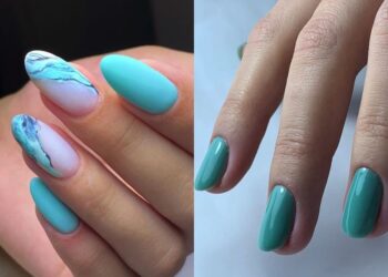 Аквамаринові нігті — головний б’юті-тренд літа 2025