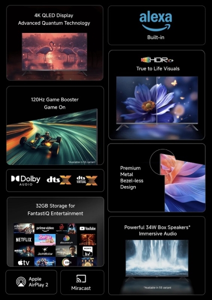 Xiaomi представила дві моделі QLED-телевізорів FX Pro 2025 з 4K роздільною здатністю і доступною ціною