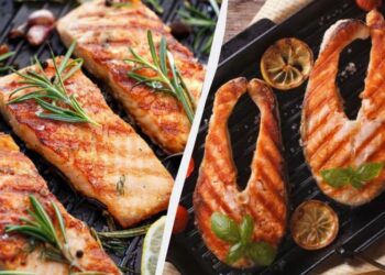 Королівська сьомга на мангалі за 10 хвилин: не прилипне до решітки і танутиме в роті