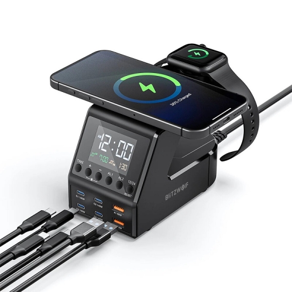 Усе й одразу: представлено універсальну зарядну станцію BW-FW10, яка може обслуговувати до восьми пристроїв одночасно