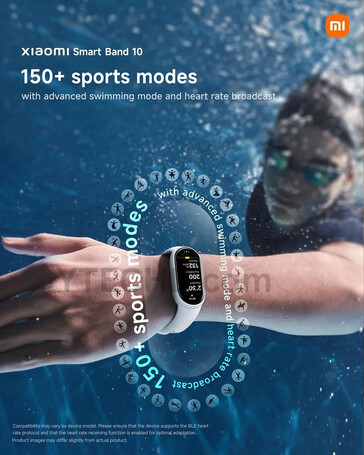 Xiaomi представить Smart Band 10 з оновленим AMOLED-дисплеєм і новими функціями сну