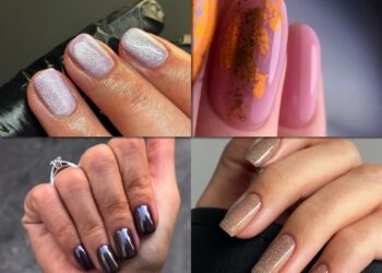 Блискучий манікюр на осінь: 7 наймодніших ідей, які урізноманітнять нудний нюд