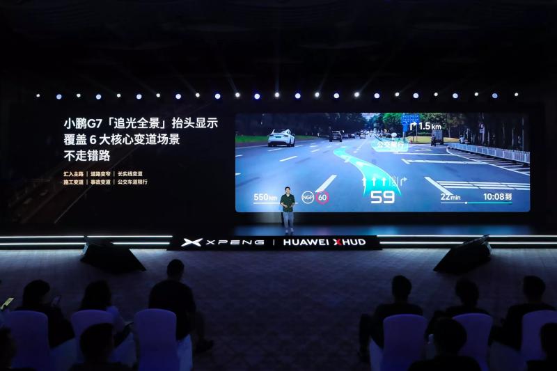 Xpeng і Huawei перетворили лобове скло автомобіля на гігантський дисплей доповненої реальності