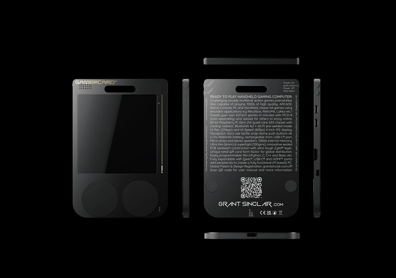 Представлено GamerCard - незвичайну ретро-консоль від племінника творця культового ZX Spectrum