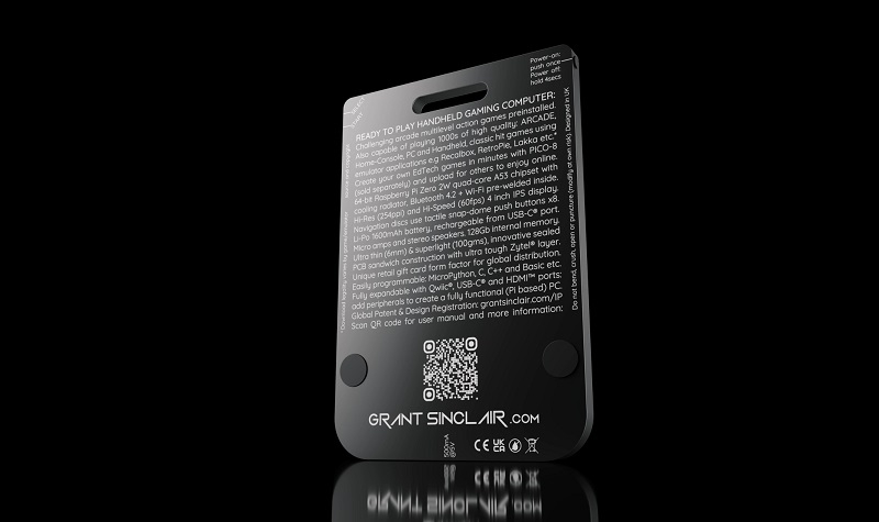 Представлено GamerCard - незвичайну ретро-консоль від племінника творця культового ZX Spectrum