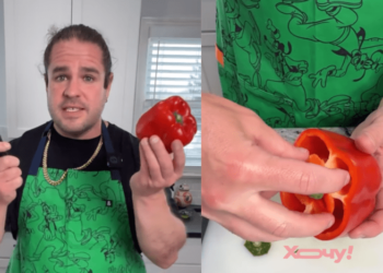 Вставьте пальцы и прокрутите: как почистить и нарезать перец за секунды (ВИДЕО)