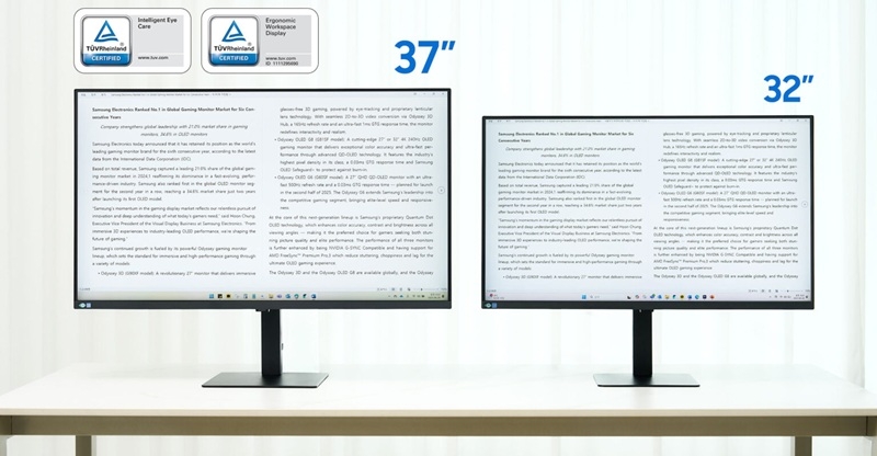 "5 дюймів змінюють усе": Samsung представила перший у світі 37&Prime; 4K-монітор