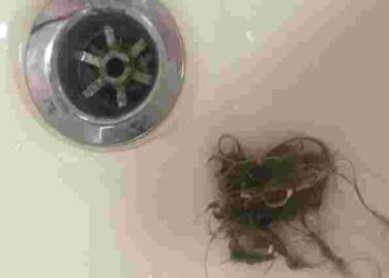 Ніяких хімічних засобів: як прибрати волосся зі зливу ванної