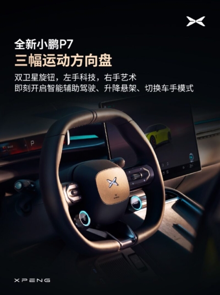 Xpeng розкрила інтер'єр нового P7 з 87-дюймовим дисплеєм доповненої реальності (AR-HUD)