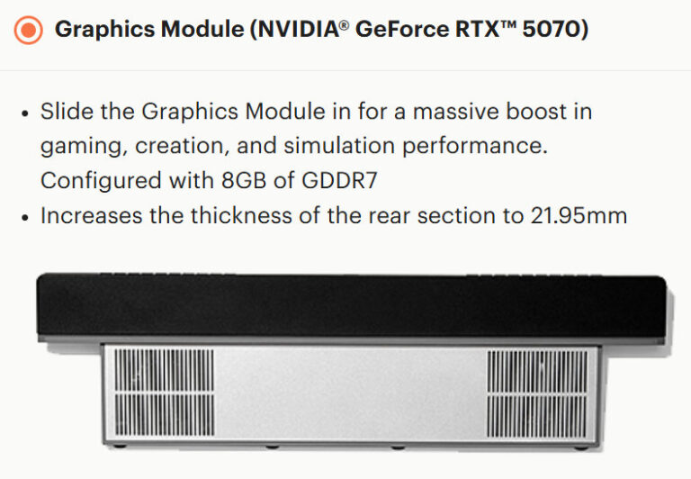 Модульний Framework Laptop 16 отримав змінну NVIDIA RTX 5070