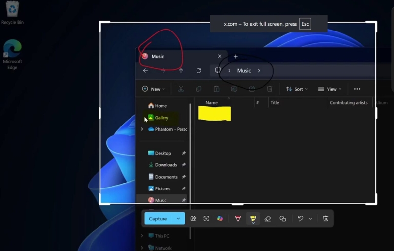 "Ножиці" Windows 11 тепер зберігають відео окремого вікна та можуть малювати на скриншотах