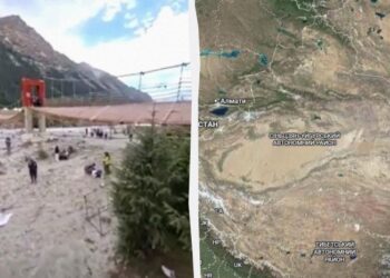 У Китаї обвалився міст до популярного туристичного місця: є багато жертв (відео)