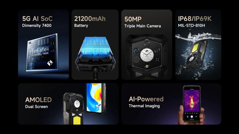 Ulefone представила Armor 29 Pro Thermal Version — смартфон з... тепловізором