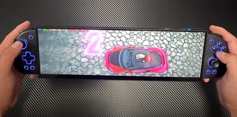 Може бути й так: ентузіаст створив портативну консоль зі співвідношенням сторін 32:9 - і це має цікавий вигляд