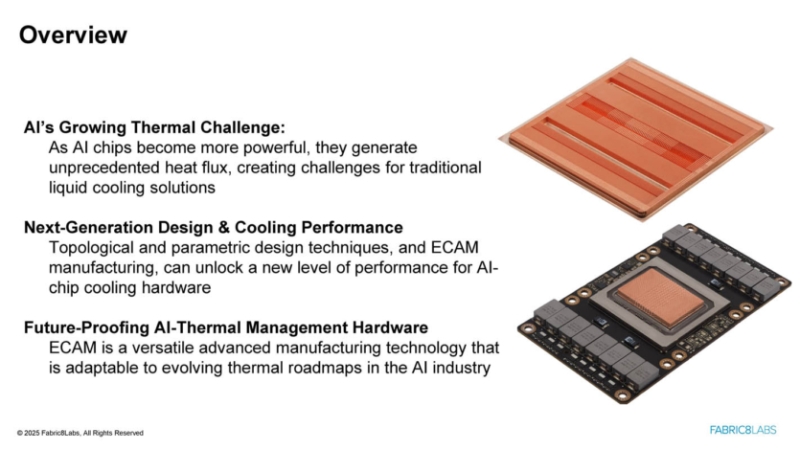 Fabric8Labs анонсує 3D-друк радіаторів прямо на процесорах — "піксельна точність", оптимізована мікроструктура