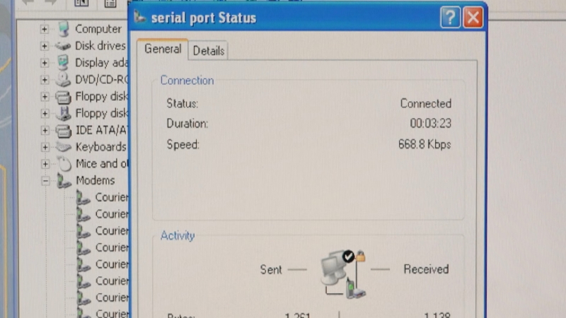 Одночасно під’єднані 12 модемів 56K dial-up показали приголомшливу швидкість інтернету… для 1990-х