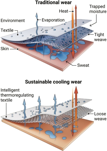 Вдягнутися, щоб охолонути: вчені переосмислюють одяг через зростання спеки