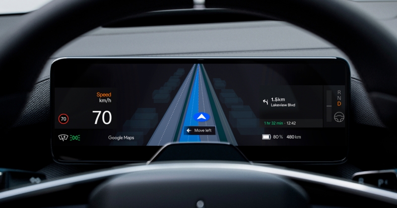 Polestar інтегрує функцію навігації по смузі руху Google Maps у реальному часі