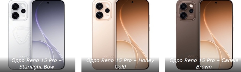 Смартфони Oppo Reno 15 та Reno 15 Pro дебютують 17 листопада: виробник розкрив дизайн і деякі характеристики новинок