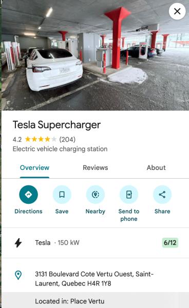 Доступність Tesla Supercharger тепер відображається в Google Maps у режимі реального часу