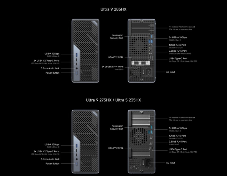 На глобальний ринок вийшов компактний PC Minisforum MS‑02 Ultra з 256 ГБ оперативної пам'яті, підтримкою двох відеокарт і чудовою ціною