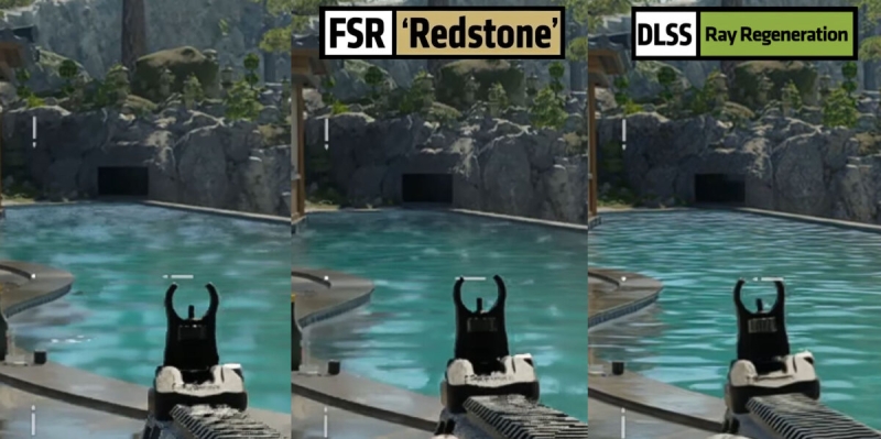 Порівняння AMD FSR Ray Regeneration з NVIDIA DLSS Ray Reconstruction в Call of Duty: Black Ops 7