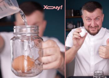 Просто положите вареное яйцо в банку – и оно само вылетит из скорлупы: простая хитрость (ВИДЕО)