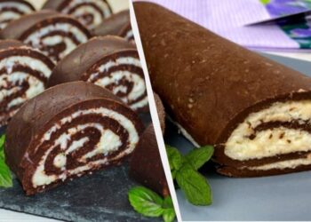 Рулет “Баунті” без випікання: з печива та згущеного молока роблю смакоту до чаю
