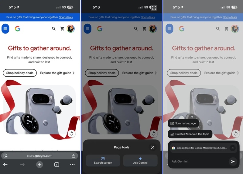 Тепер і на iOS доступний виклик ІІ-помічника Gemini в браузері Chrome