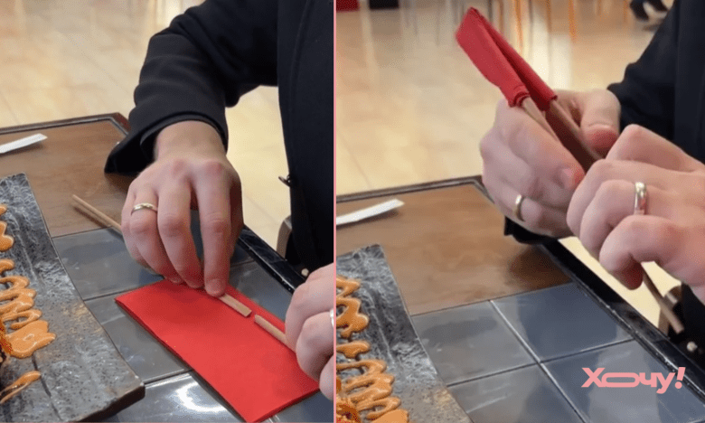 Понадобится только салфетка: как сделать учебные палочки для суши (ВИДЕО)