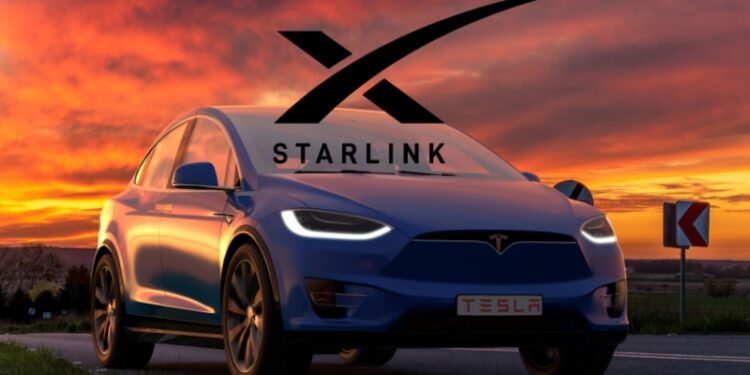 Tesla патентує вбудовану антену Starlink у своїх авто