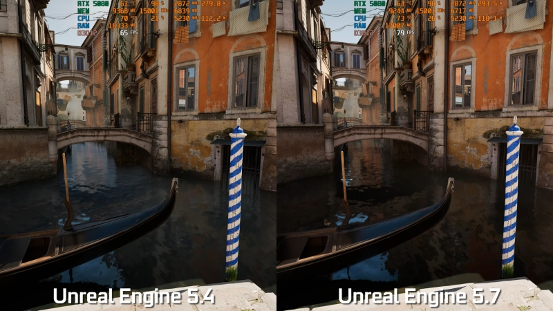 Unreal Engine 5.7 йде у правильному напрямку — тест показав на 25% кращу продуктивність