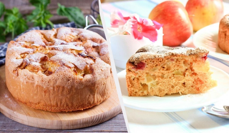 Всіма улюблена яблучна шарлотка на кожен день: тісто замішується 5 хвилин