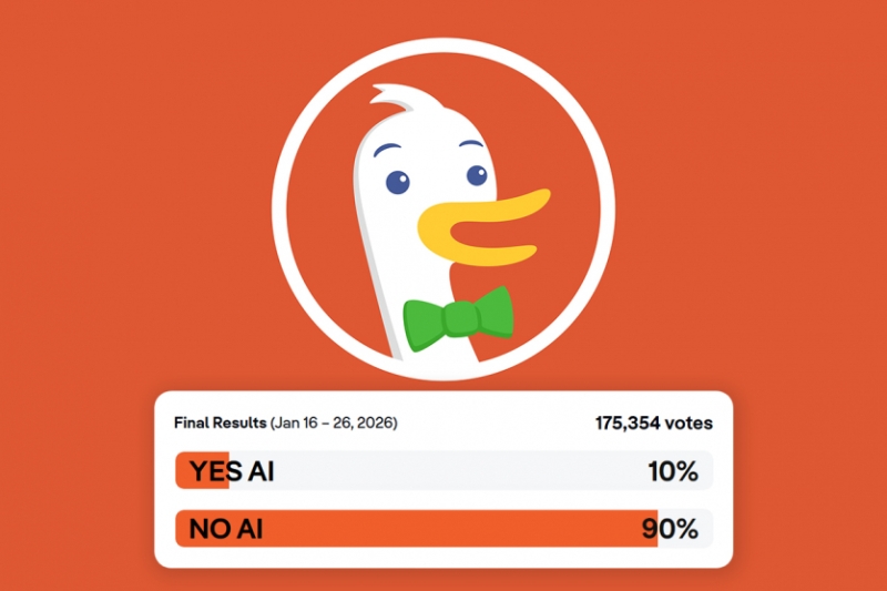 Опитування DuckDuckGo: “Ні” пошуку з ШІ сказали 90% зі 175 тис. користувачів браузера