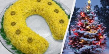 Смачний салат “Підкова” на Новий рік 2026: приверне удачу в рік Коня