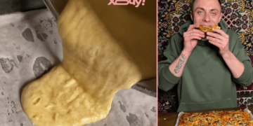 Просто выливаем тесто на пергамент: самый простой рецепт шикарной пиццы (ВИДЕО)