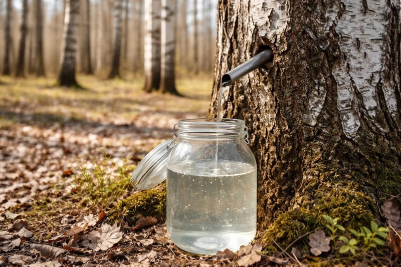 Коли збирати березовий сік навесні 2026: погода та правила